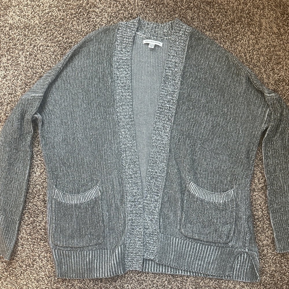 American Eagle Outfitters Charcoal Cardigan